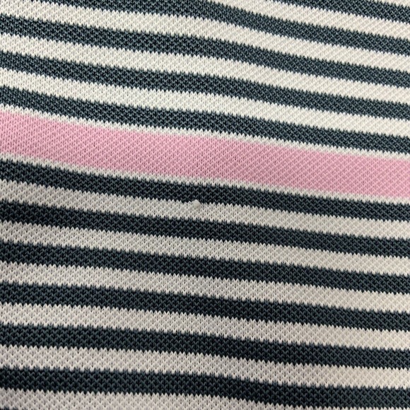Peter Millar‎ Summer Comfort Men's Large Striped Short Sleeve Golf Polo Flaw - Picture 13 of 14